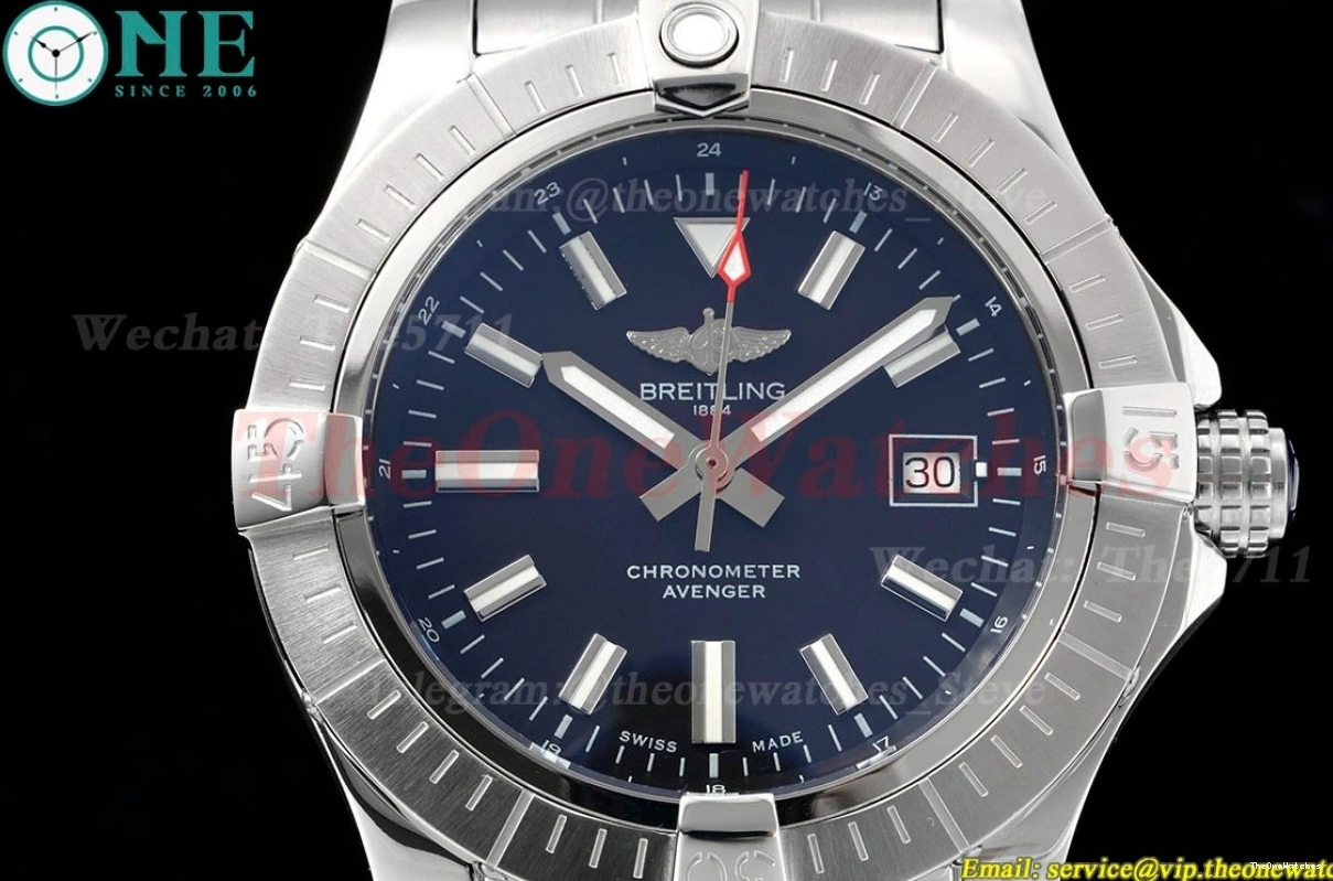 SS TF Avenger SS A2824 Black 43mm Stk 0121